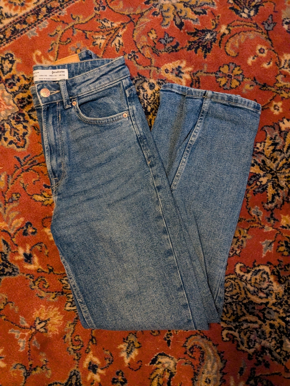 stradivarius Denim Mom Slim Jeans